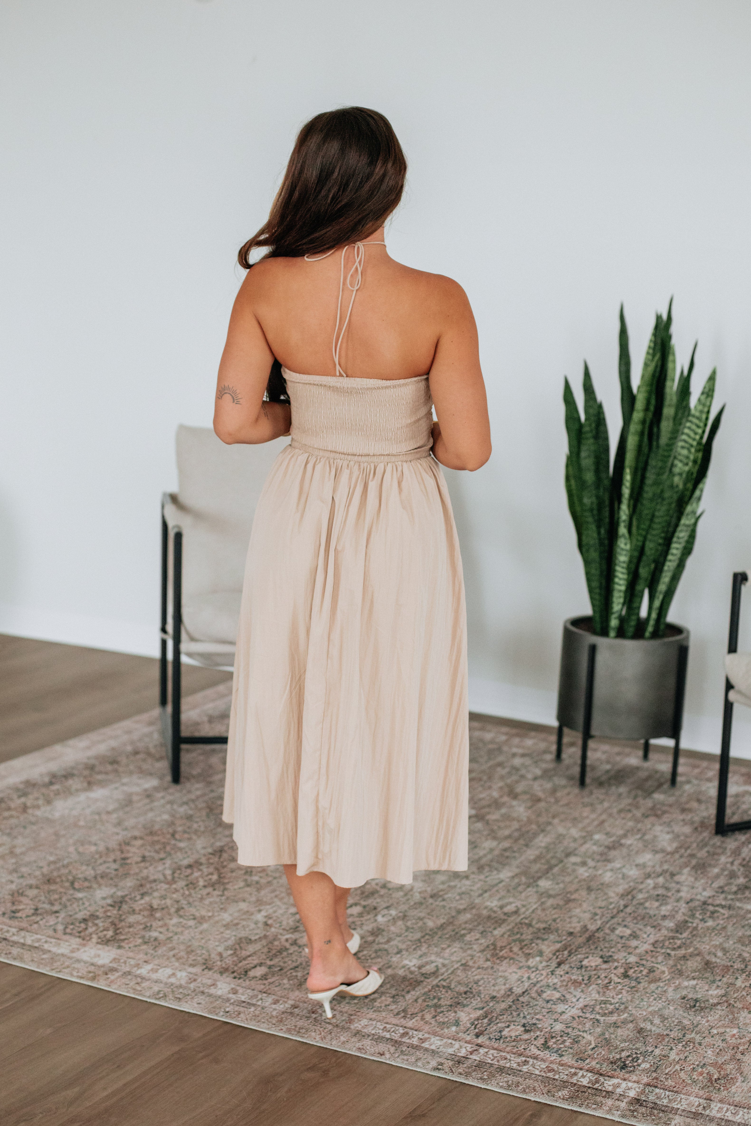 Alivea Women's Midi Dress - Flowy Summer Casual Dress with Pockets | Perfect for Beach, Vacation, and Everyday Wear