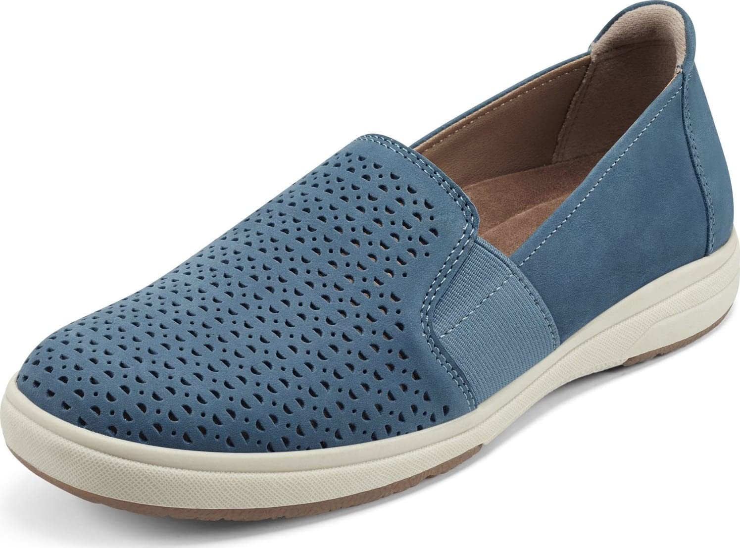 Earth Origins Women’s Elin Slip-Resistant Slip-On Sneakers - Comfortable Casual Walking Shoes for Women - Perfect for Work, Travel & Everyday Wear