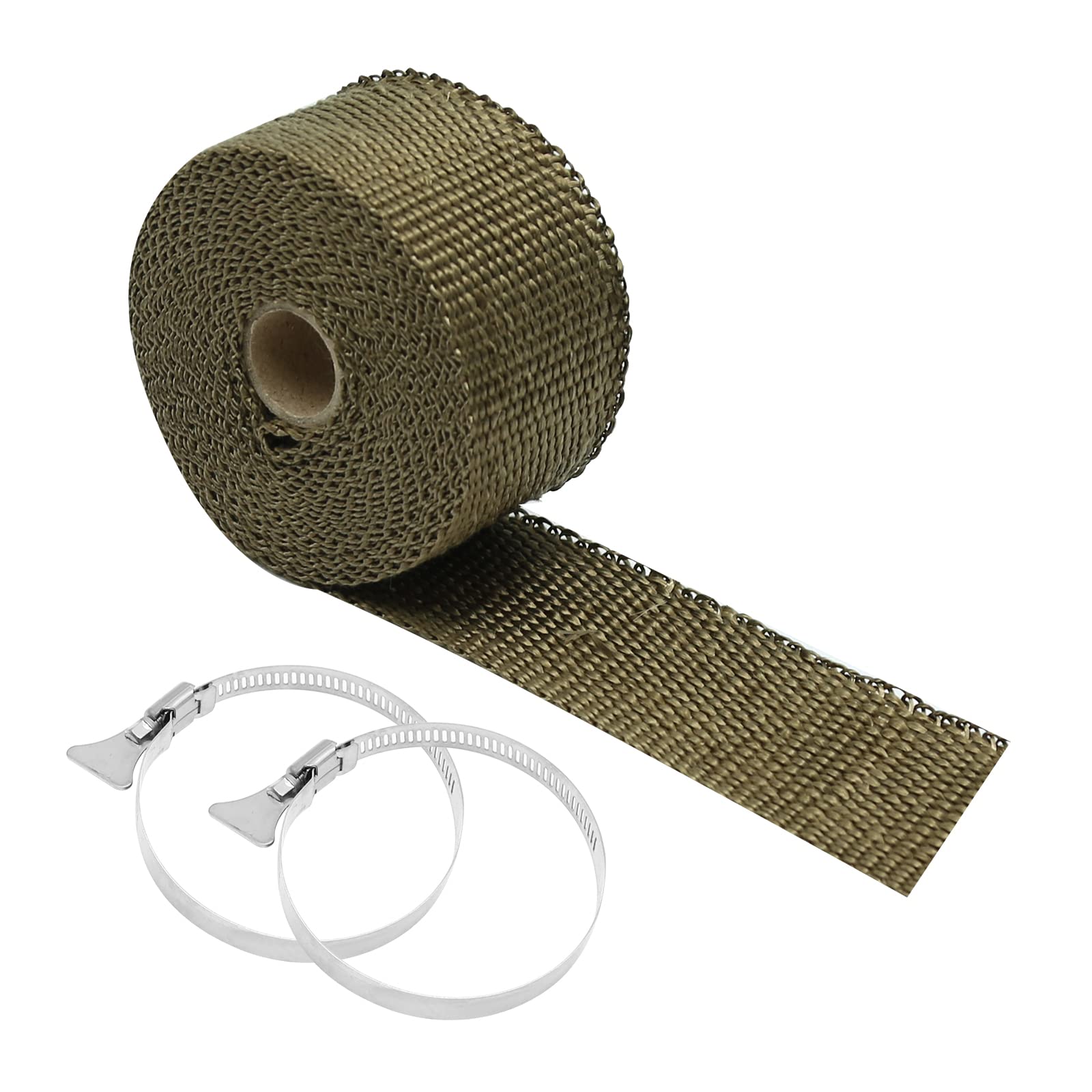 High-Temperature Stove Flue Fireproof Wrap - Heat Resistant Fiberglass Insulation Tape for Motorcycle Exhaust Pipes & Chimneys | Perfect for Fireplace Safety, BBQ Grills & Automotive Protection
