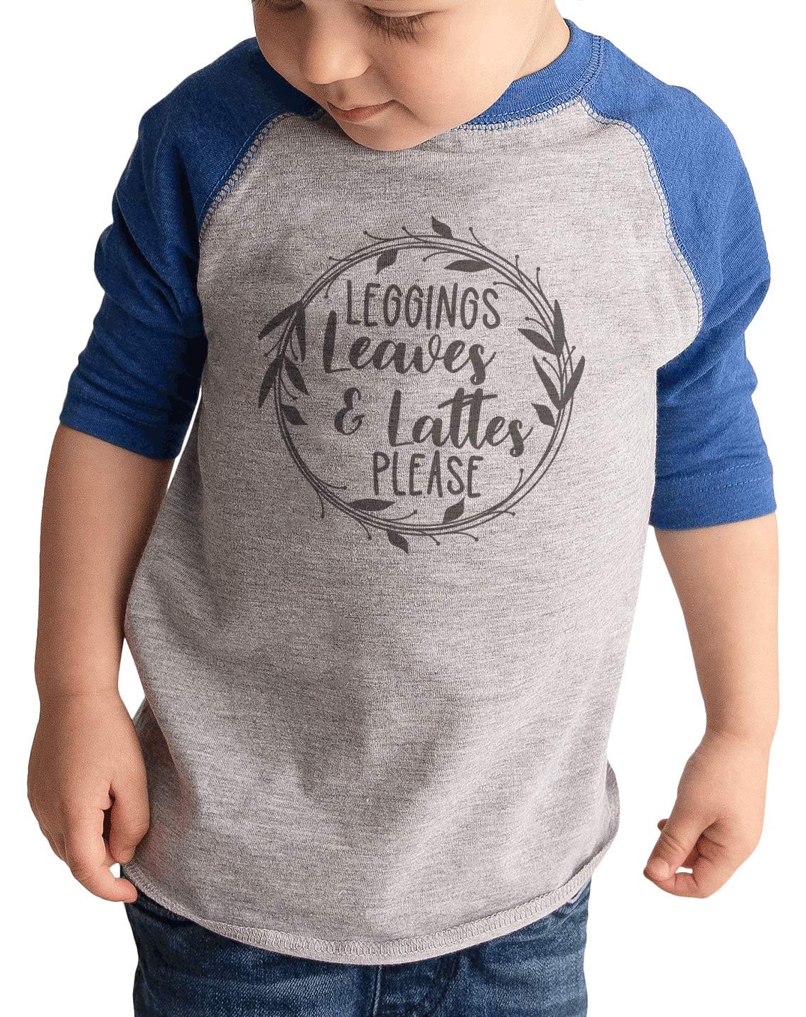 7 ate 9 Apparel Kids Leggings - Cute Leaves & Lattes Print Cotton Stretch Pants for Girls | Comfortable Playwear for School, Dance & Everyday Outfits