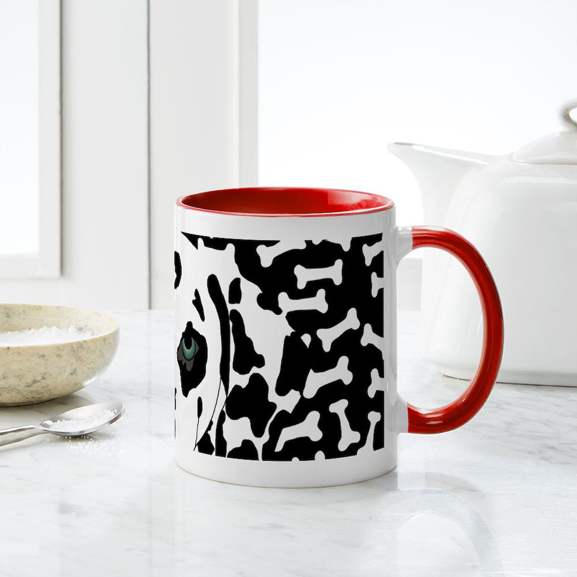 11 oz (325 ml) Ceramic Coffee Mug - Dalmatian Dog Design - Perfect for Tea, Hot Chocolate & Office Use - CafePress
