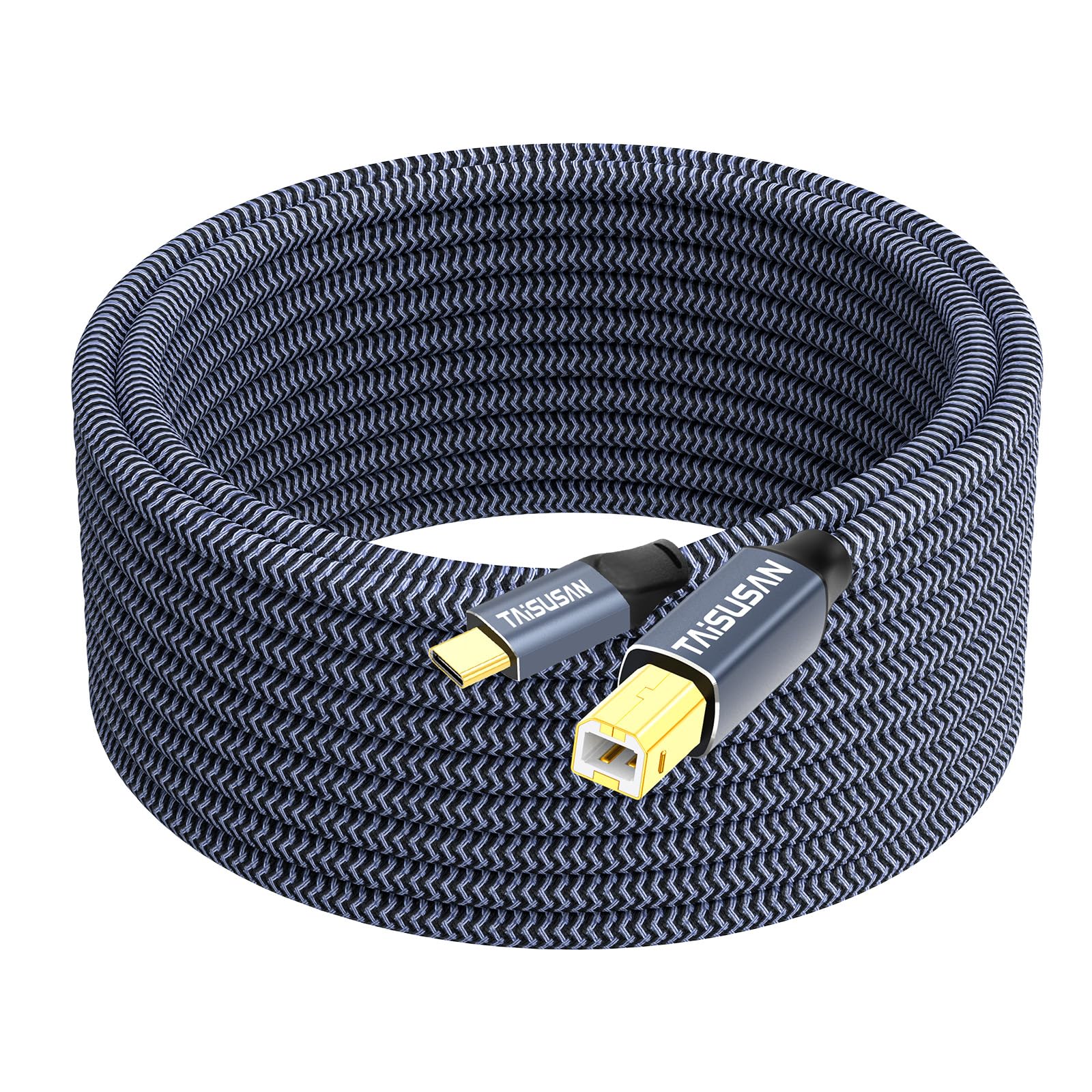 USB C to USB B Printer Cable 6ft - High Speed USB 2.0 Type C to Type B Cord for Printers, Scanners, MIDI Keyboards, MacBook Pro/Air - Perfect for Home Office & Studio Setup