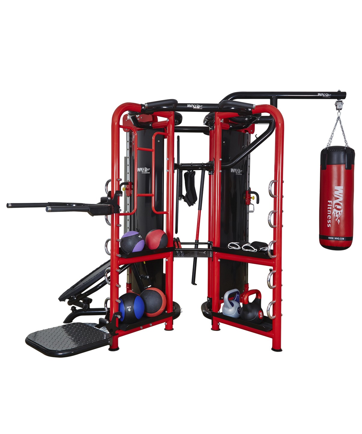 WNQ Commercial Grade Multi-Function Power Rack - Heavy Duty Home Gym Equipment for Strength Training & Weightlifting - Perfect for Home Gym, Garage Workouts & CrossFit Training