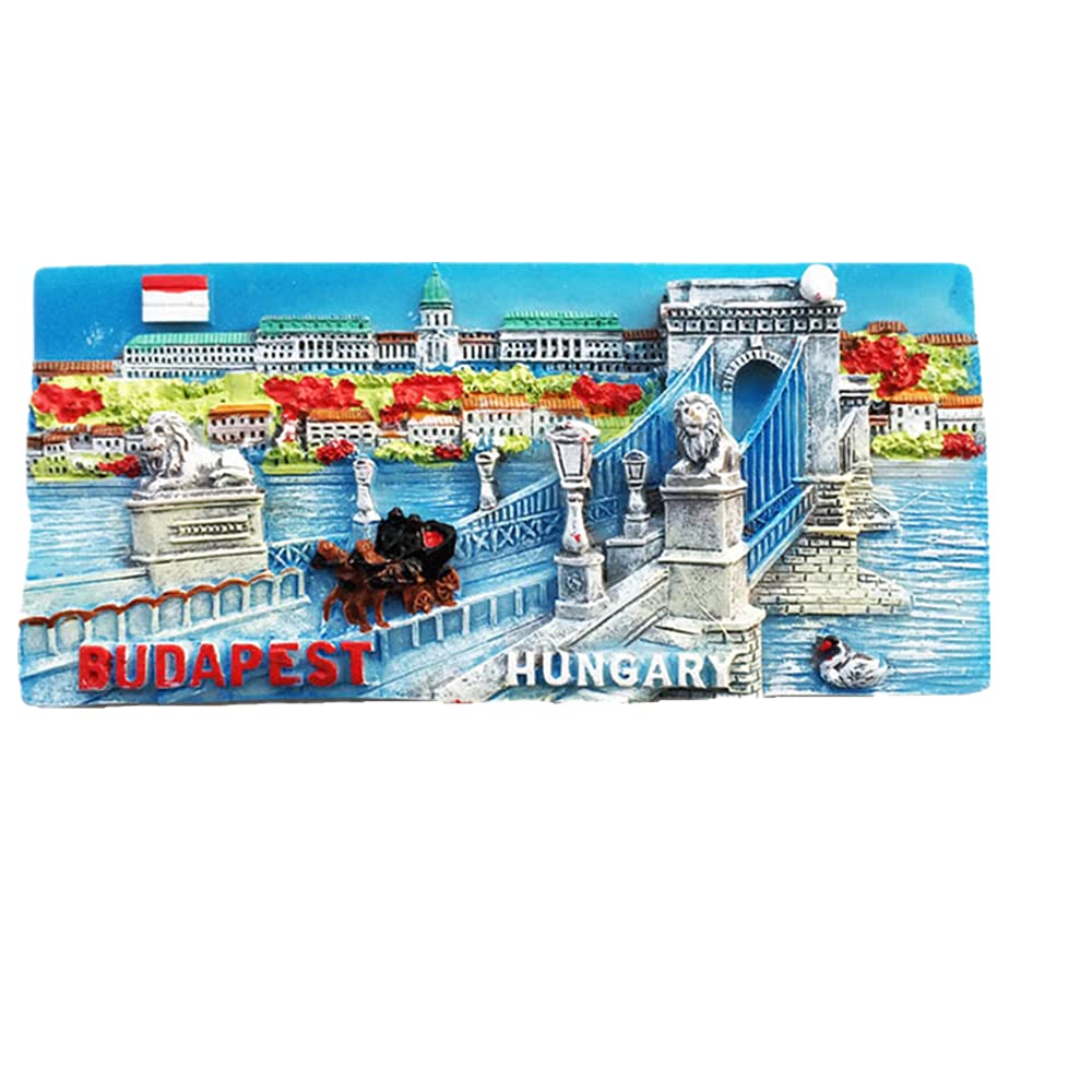 3D Budapest Hungary Fridge Magnet - Unique Travel Souvenir & Gift Collection for Home Decor, Office, or Travel Memories