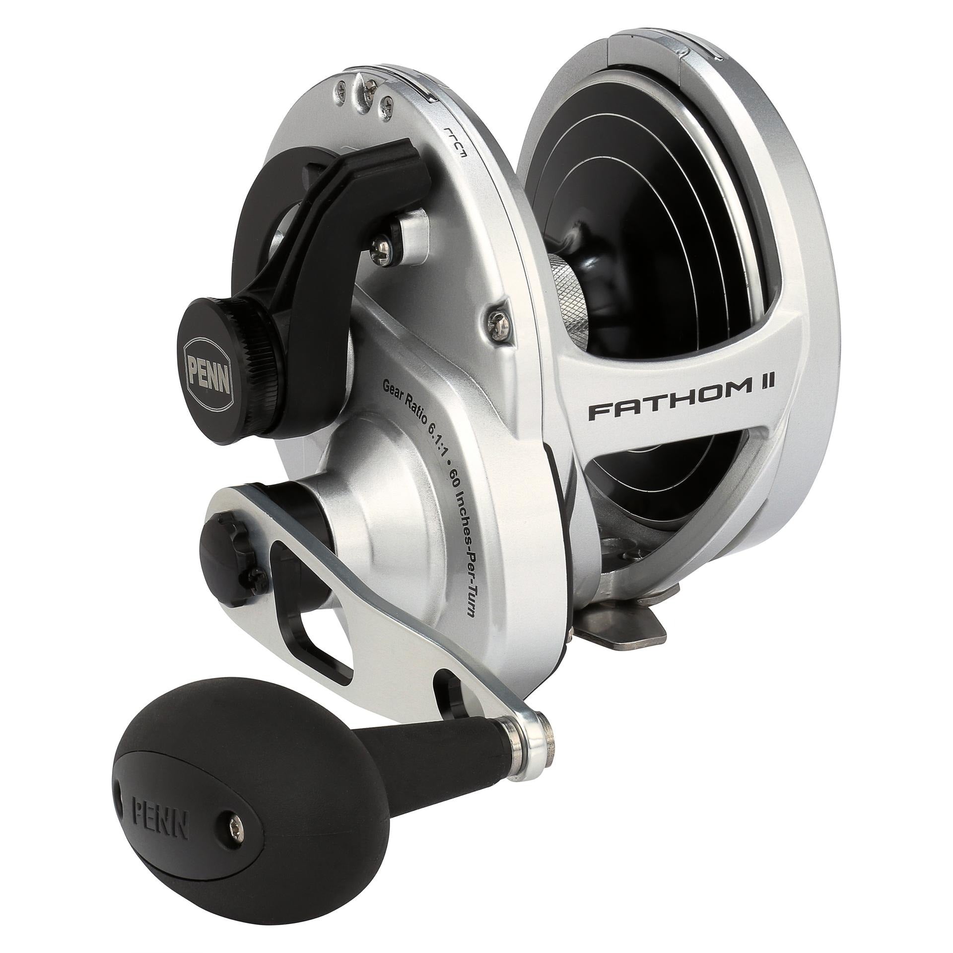 Penn Fathom II Single Speed Lever Drag Fishing Reel - Saltwater & Freshwater Fishing Gear for Offshore, Inshore, and Boat Anglers