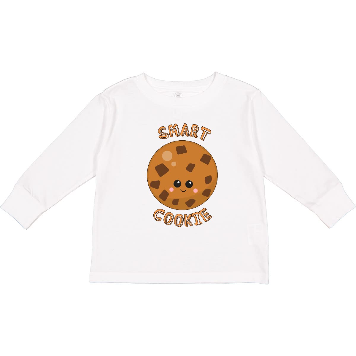 Inktastic Smart Cookie Toddler Long Sleeve T-Shirt - Cute Graphic Tee for Boys & Girls - Soft Cotton Kids Shirt - Perfect for Playdates, School & Family Photos