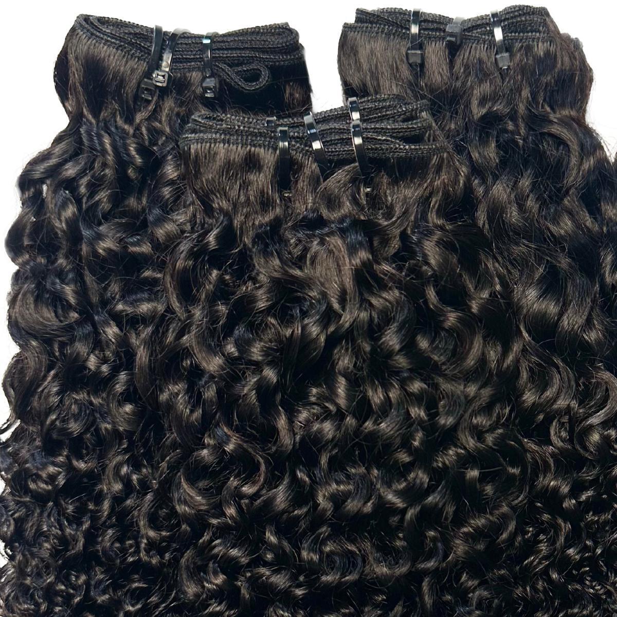 100% Human Hair Bundles with Natural Curly Texture - Bulk Wholesale Deals for Salon & Styling | Perfect for Weaves, Extensions & Protective Hairstyles