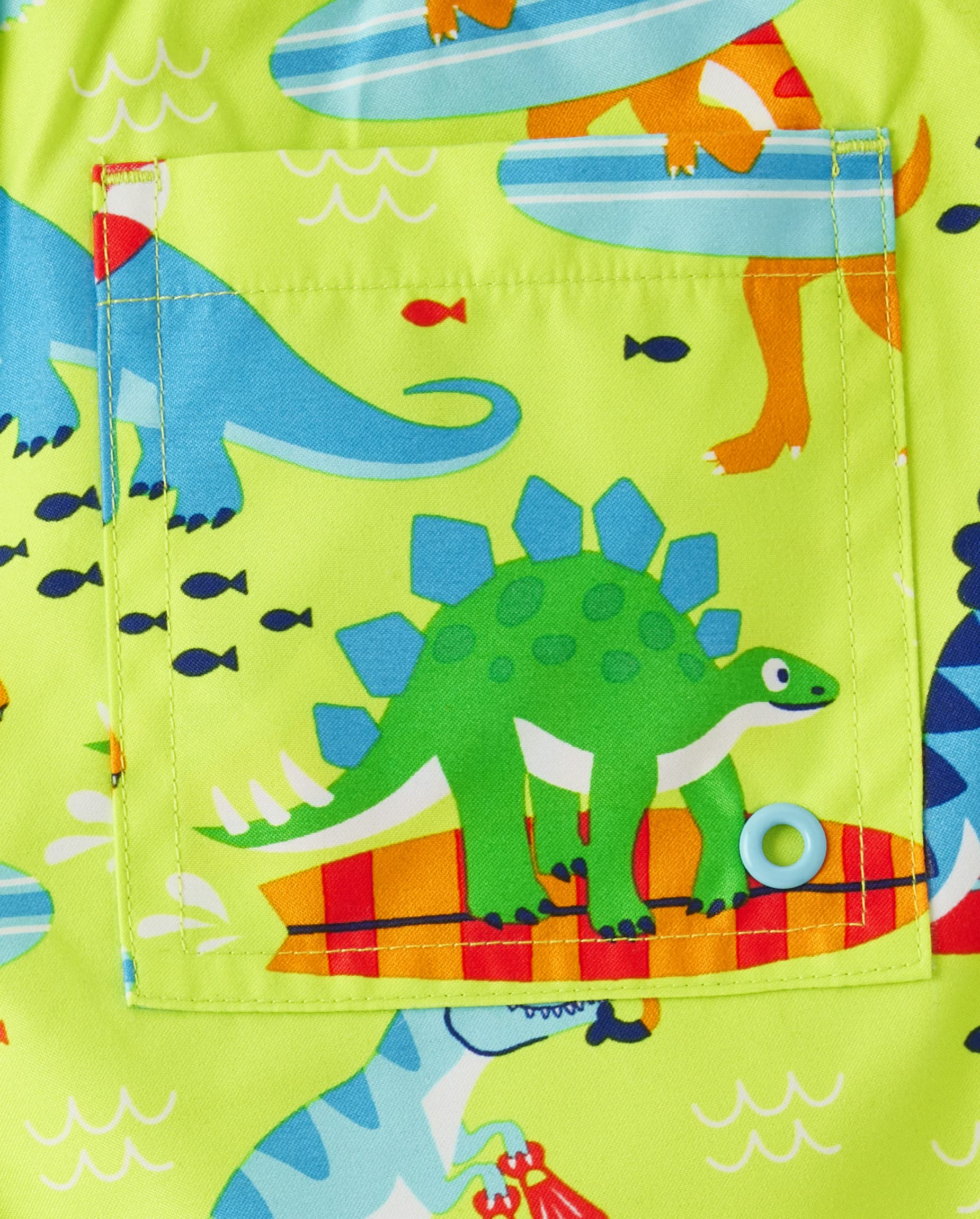 Gymboree Boys' and Toddler Swim Trunks - Quick-Dry UPF 50+ Swim Shorts for Beach, Pool & Summer Water Play