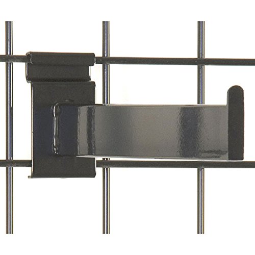 Black Rectangular Tubing Faceout 12 Inch for Slatwall - Box of 8 | Perfect for Retail Displays & Store Fixtures