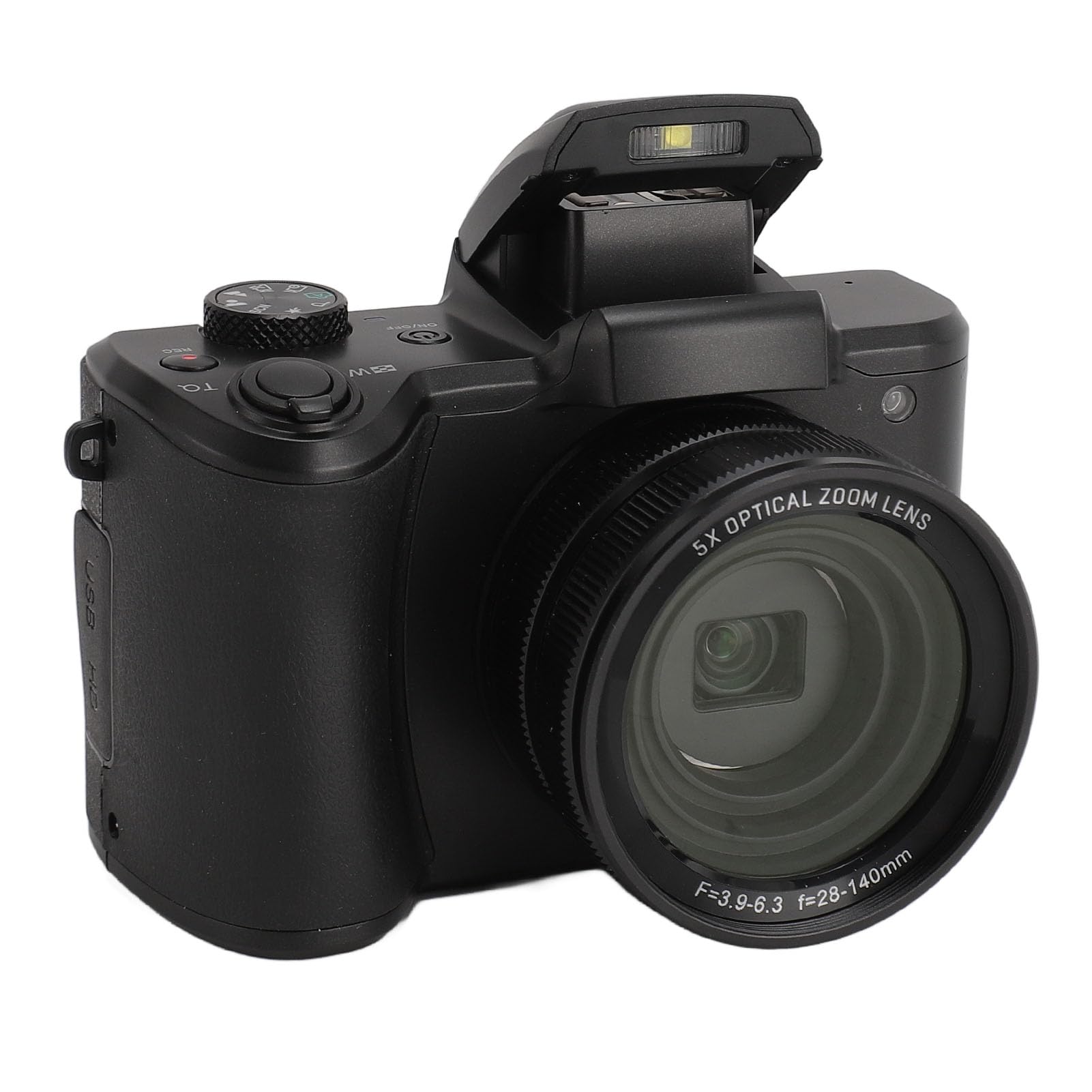 5K Digital Camera - 64MP 5X Autofocus Compact Travel Camera with Dual Front & Rear Video Recording for Vlogging & Photography (UK Plug) | Perfect for Travel Vlogging, YouTube Content Creation & Everyday Photography