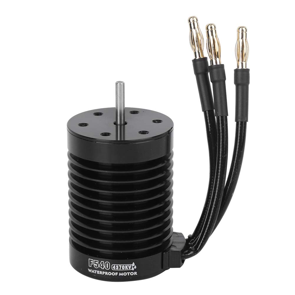 VBestLife F540 4-Pole Brushless Motor (4370KV) - High-Speed Upgrade for 1/10 RC Cars, Trucks & Drift Racing - Durable Black Motor Accessory for Hobbyists & Competitive RC Enthusiasts