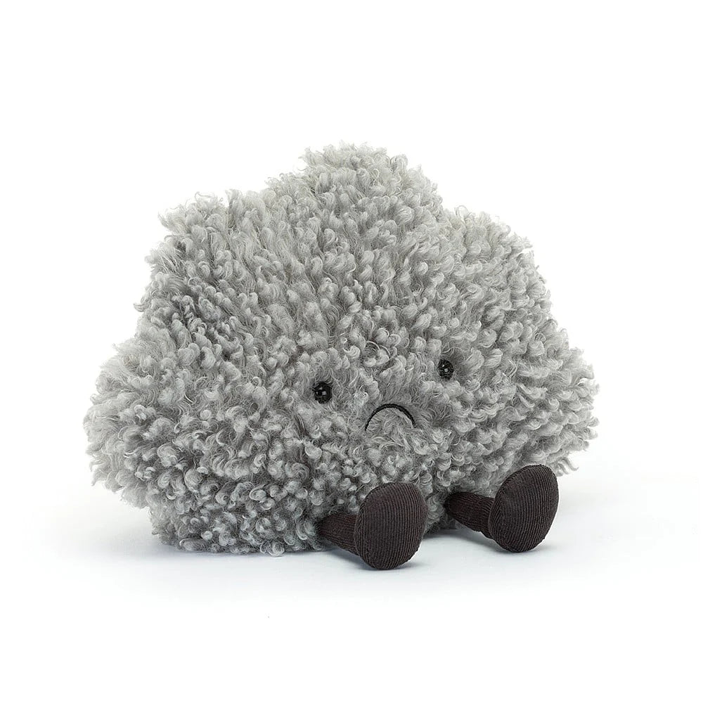 Jellycat Amuseables Storm Cloud Plush Toy - Soft & Cuddly Grey Cloud Stuffed Animal for Kids & Adults - Perfect for Nursery Decor, Anxiety Relief & Gift Giving