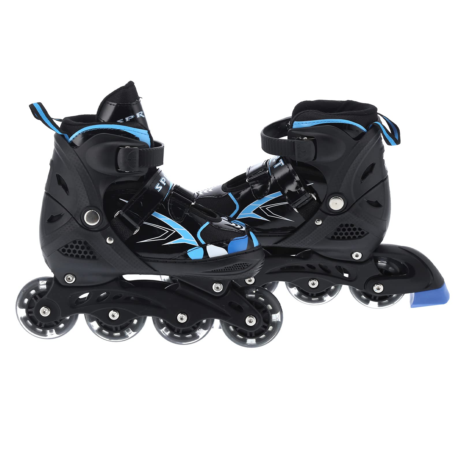 Zerone Adjustable Kids Inline Roller Skates with LED Light Wheels - Outdoor & Indoor Skating for Boys and Girls - Perfect for Birthday Gifts, Park Rides & Family Fun Activities