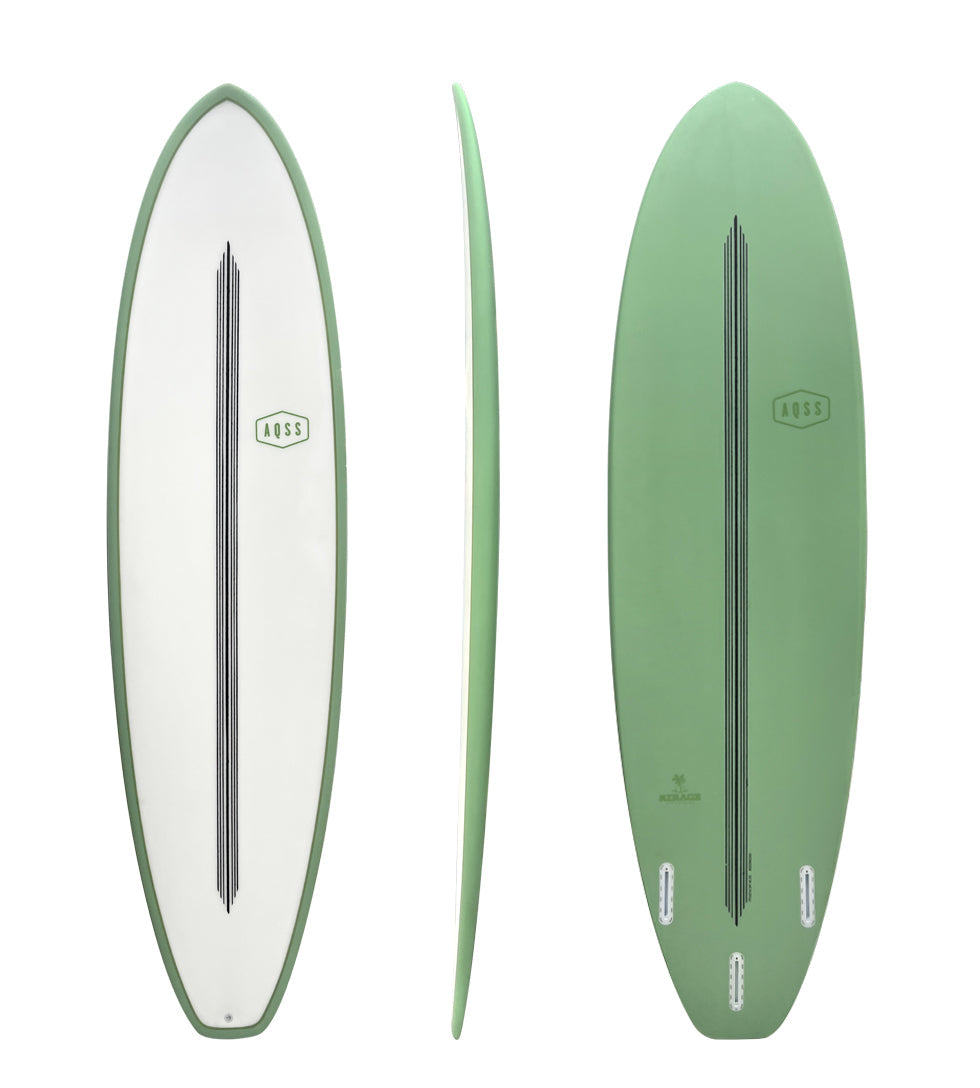 Mirage Midlength Surfboard - Premium Green Performance Surfboard for Waves & Beach Fun | Perfect for Intermediate Surfers & Ocean Adventures