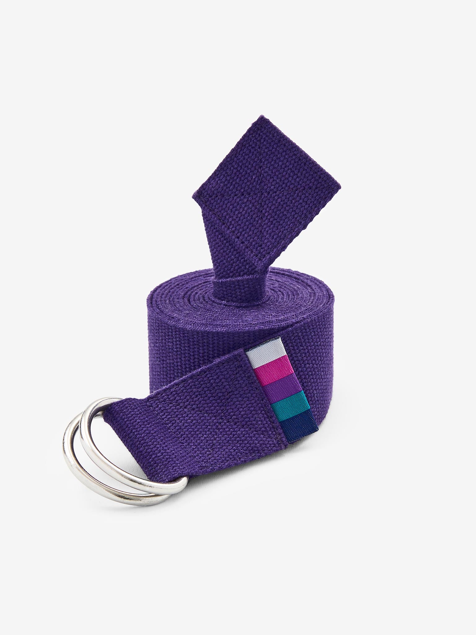 Organic Cotton D-Ring Yoga Belt for Stretching & Flexibility | Premium Yoga Accessory for Home & Studio Practice | Eco-Friendly & Comfortable