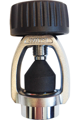 Stainless Steel DIN to Yoke Adapter - High Pressure Gas Regulator Converter for Welding, Medical & Industrial Use