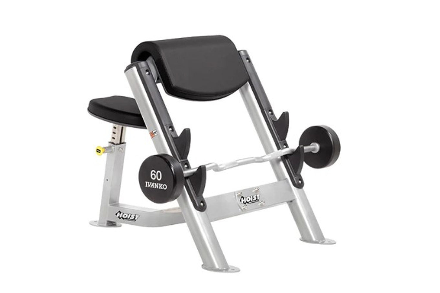 Hoist CF 3550 Preacher Curl Bench - Adjustable Strength Training Equipment for Biceps Workouts | Home Gym & Commercial Use