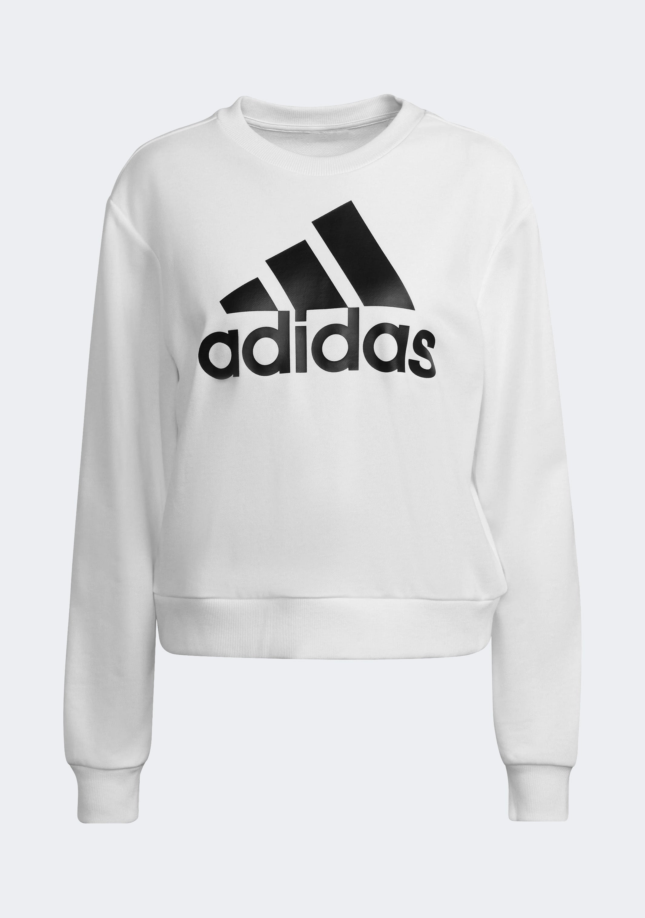 Adidas Women's Essential Logo Loose Fit Sweatshirt - Casual Pullover Hoodie for Gym, Running & Everyday Wear