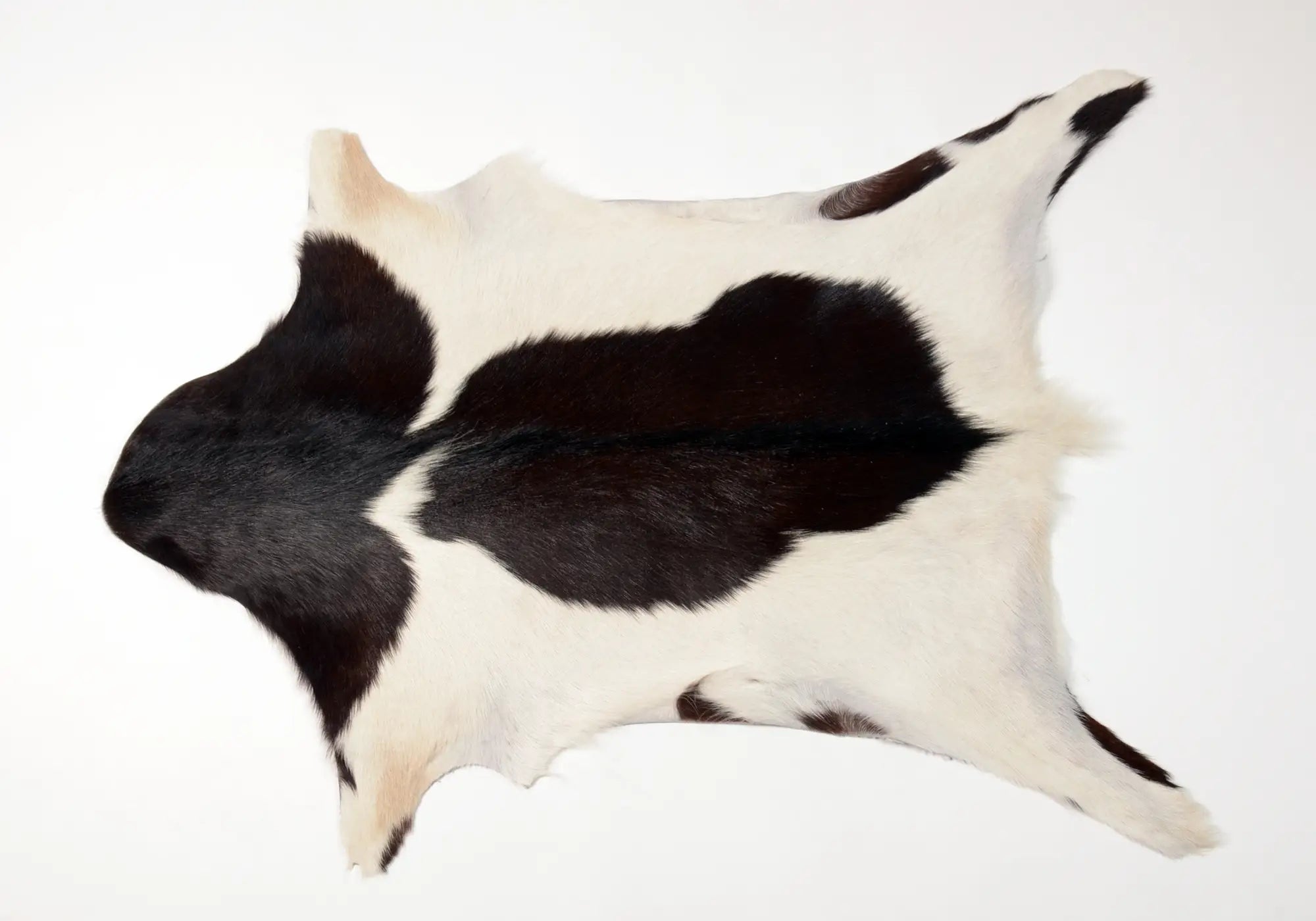 Premium 039 Natural Goat Skin Leather - Black & White Color - Perfect for Handmade Wallets, Bags & DIY Craft Projects