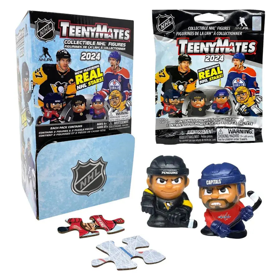 2024 NHL TeenyMates Gravity Feed Hockey Player Figures - Collectible Mini NHL Players for Kids & Adults - Perfect for Display, Gifts, and Hockey Fan Collections