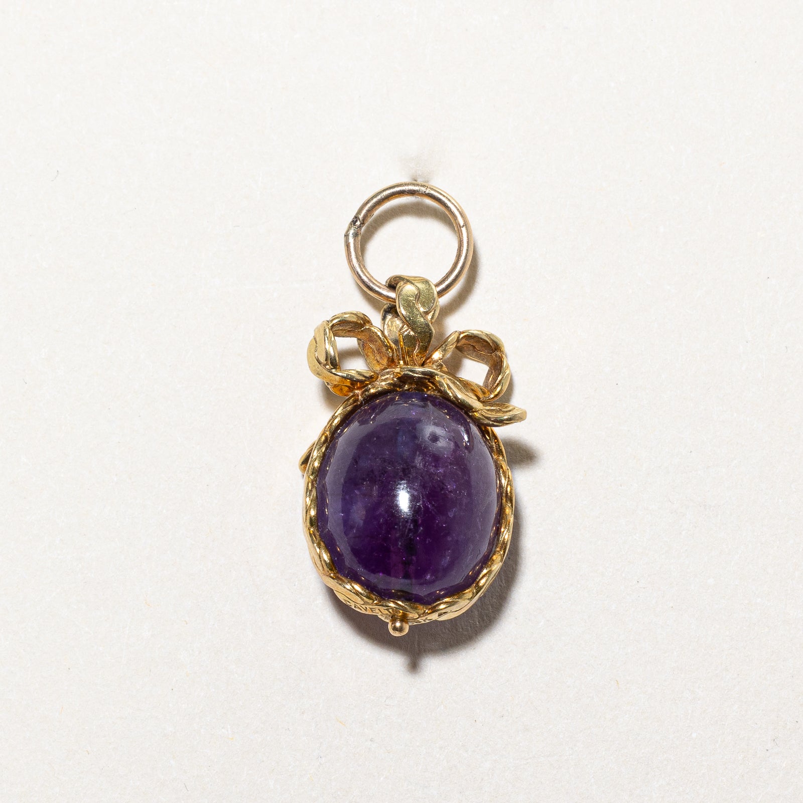 16.00ct Cavelti Amethyst Egg Charm Pendant - Elegant Purple Gemstone Jewelry for Women, Perfect Gift for Birthday, Anniversary & Special Occasions