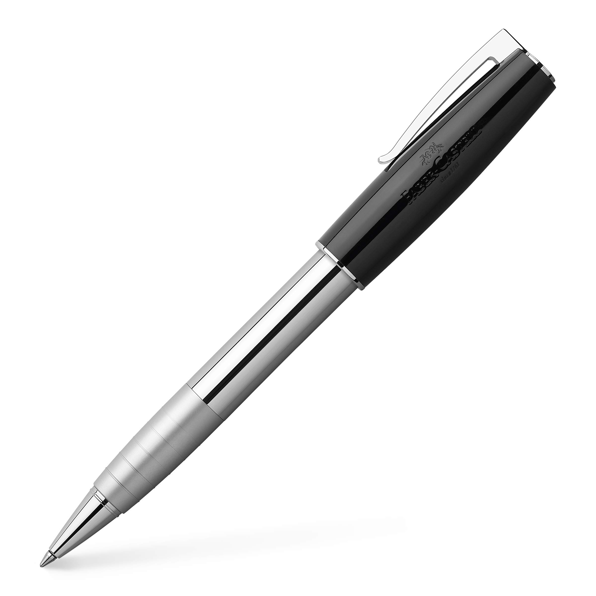 Faber-Castell Loom Rollerball Pen - Premium Piano Black Finish - Smooth Writing for Office, School & Journaling - Gift for Professionals & Students