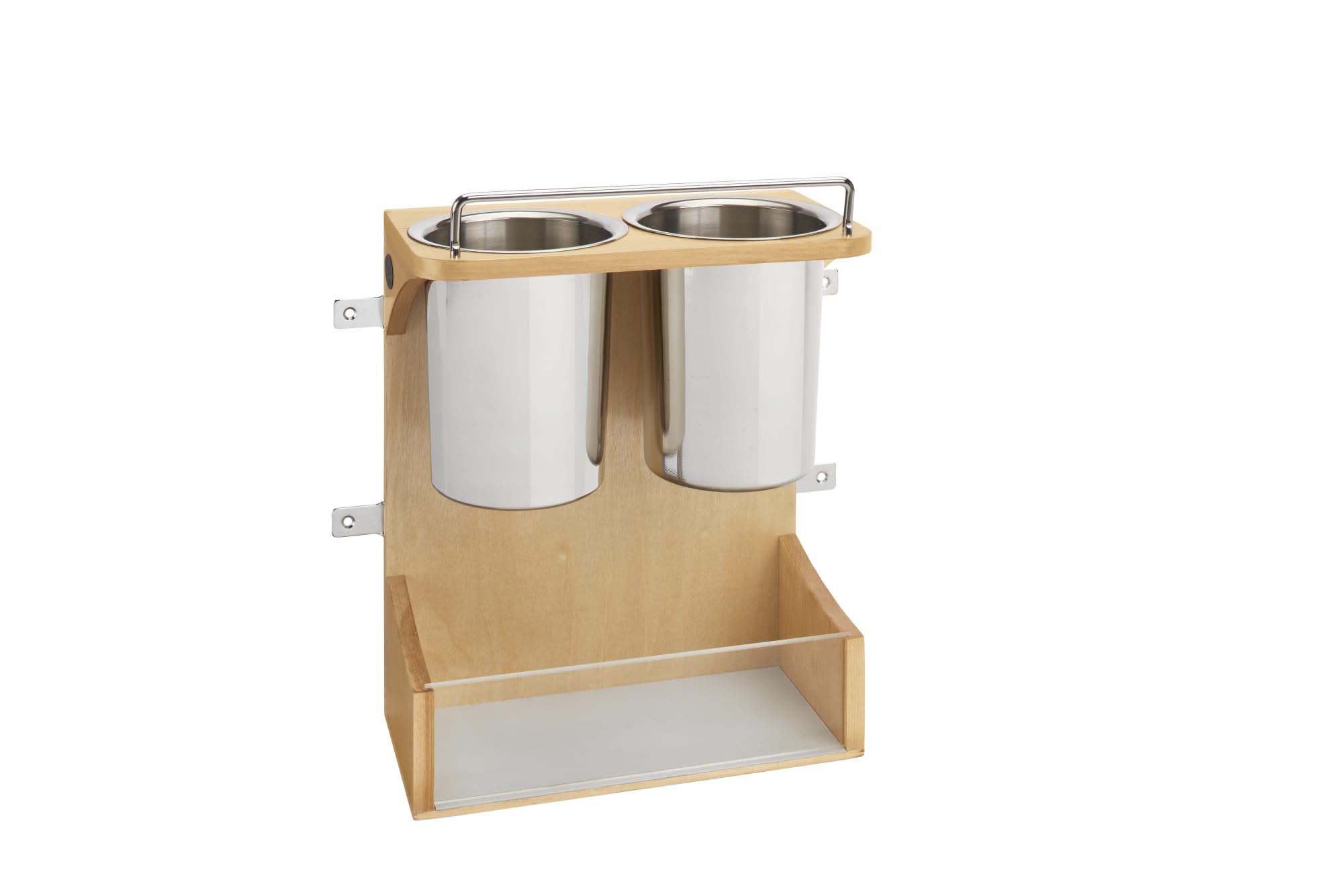 Rev-A-Shelf Wood Vanity Cabinet Door Mount Organizer - Bathroom Storage Solution for Makeup, Toiletries & Hair Tools | Space Saving Design for Small Bathrooms & Vanities