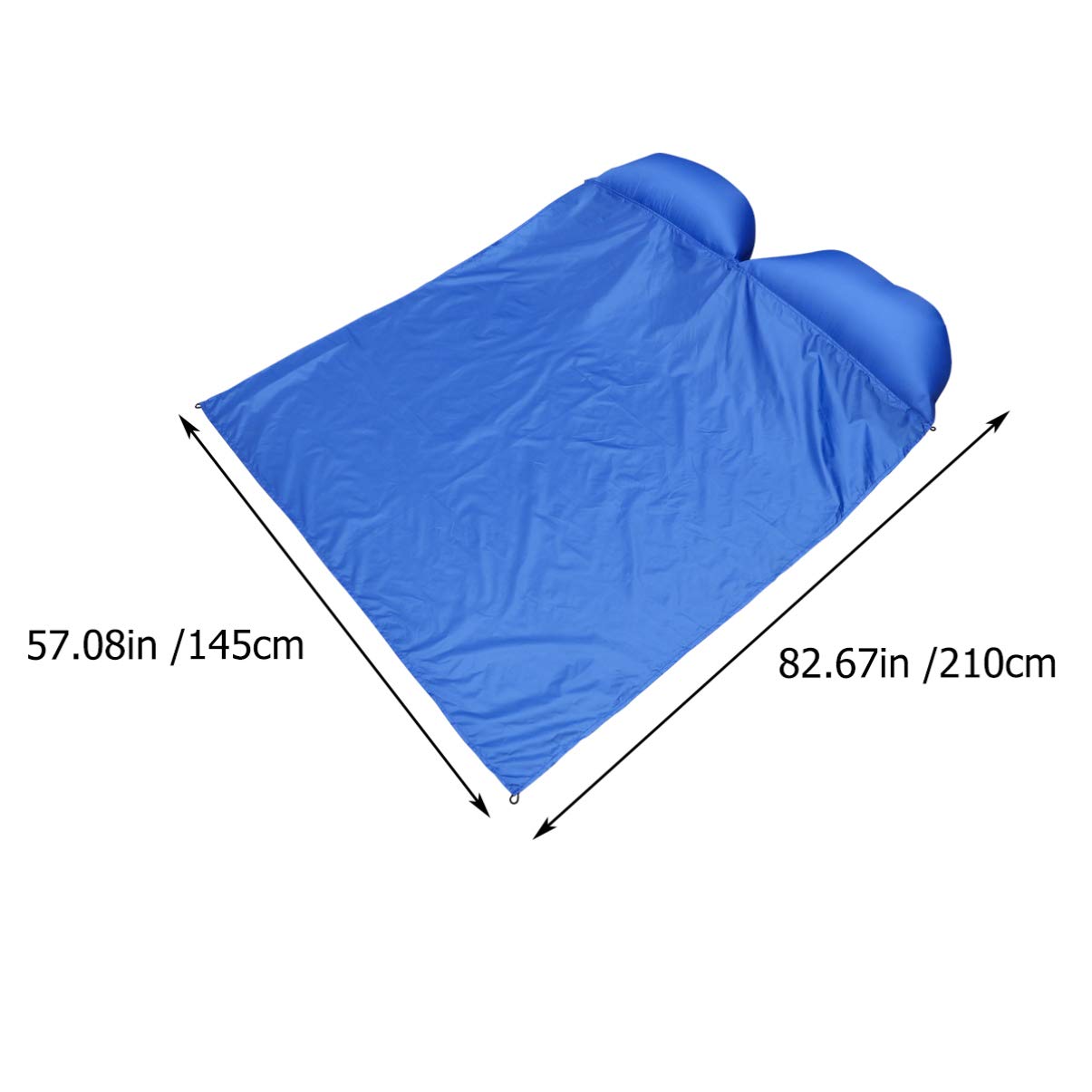 LIOOBO Inflatable Camping Sleeping Pad - Double Size Plaid Tent Air Mattress for Outdoor Backpacking, Hiking & Travel - Waterproof & Moisture-Proof Sleeping Mat for Camping, Picnics & Beach Trips