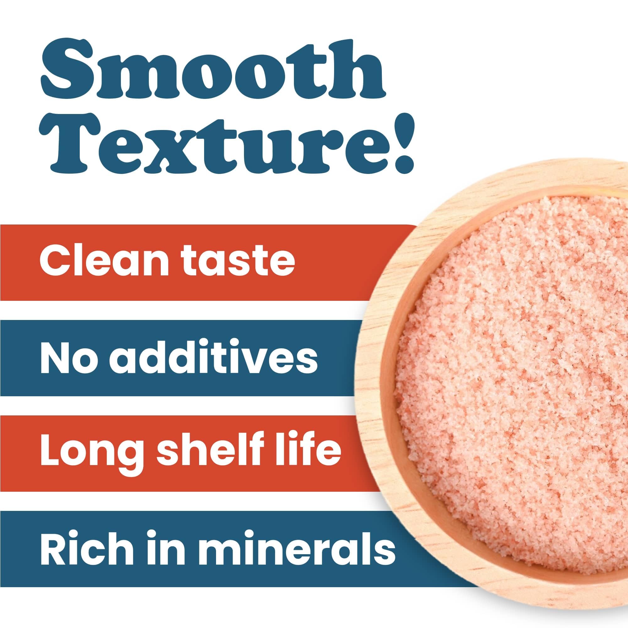 Premium Himalayan Pink Salt, 10 Lbs - Fine Grain, 100% Pure Natural Salt, No Additives, Vegan & Kosher Certified | Rich in 84 Essential Minerals | Perfect for Cooking, Baking, Seasoning & Salt Grinders | Ideal for Home Chefs, Restaurants & Healthy Lifestyles