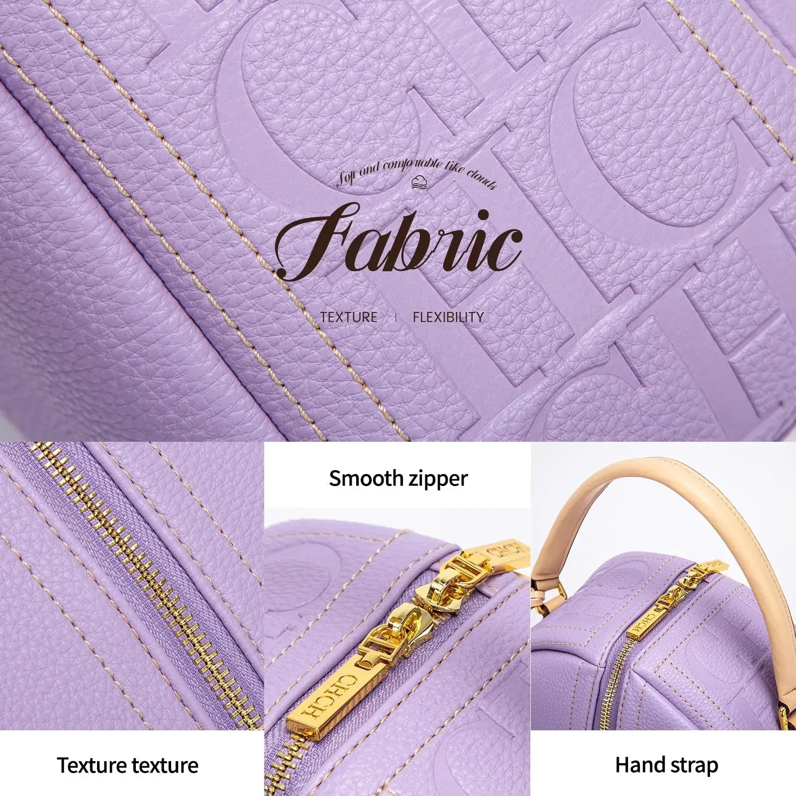 Elegant Embossed Letter Women's Handbag - Stylish Crossbody Purse for Work, Travel & Everyday Use