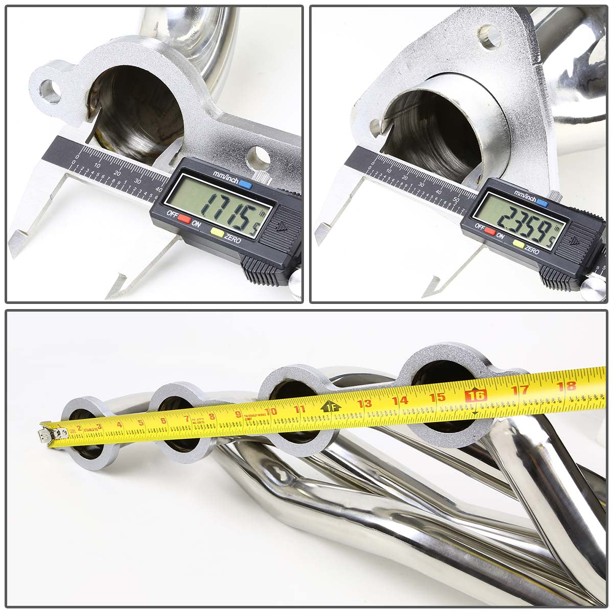 07-13 Chevy Silverado Avalanche & 06-14 GMC Yukon Long Tube Exhaust Header with Y-Pipe - Stainless Steel Performance Headers for Improved Engine Power & Sound - Perfect for Off-Roading & Truck Upgrades