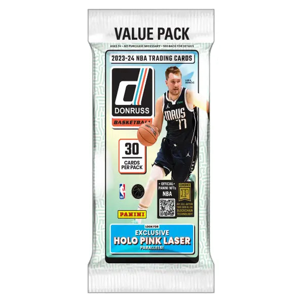 2023-24 Panini Donruss Basketball Trading Cards Fat Pack - Collectible NBA Player Cards for Sports Fans & Card Collectors - Perfect for Trading, Gifting, and Display