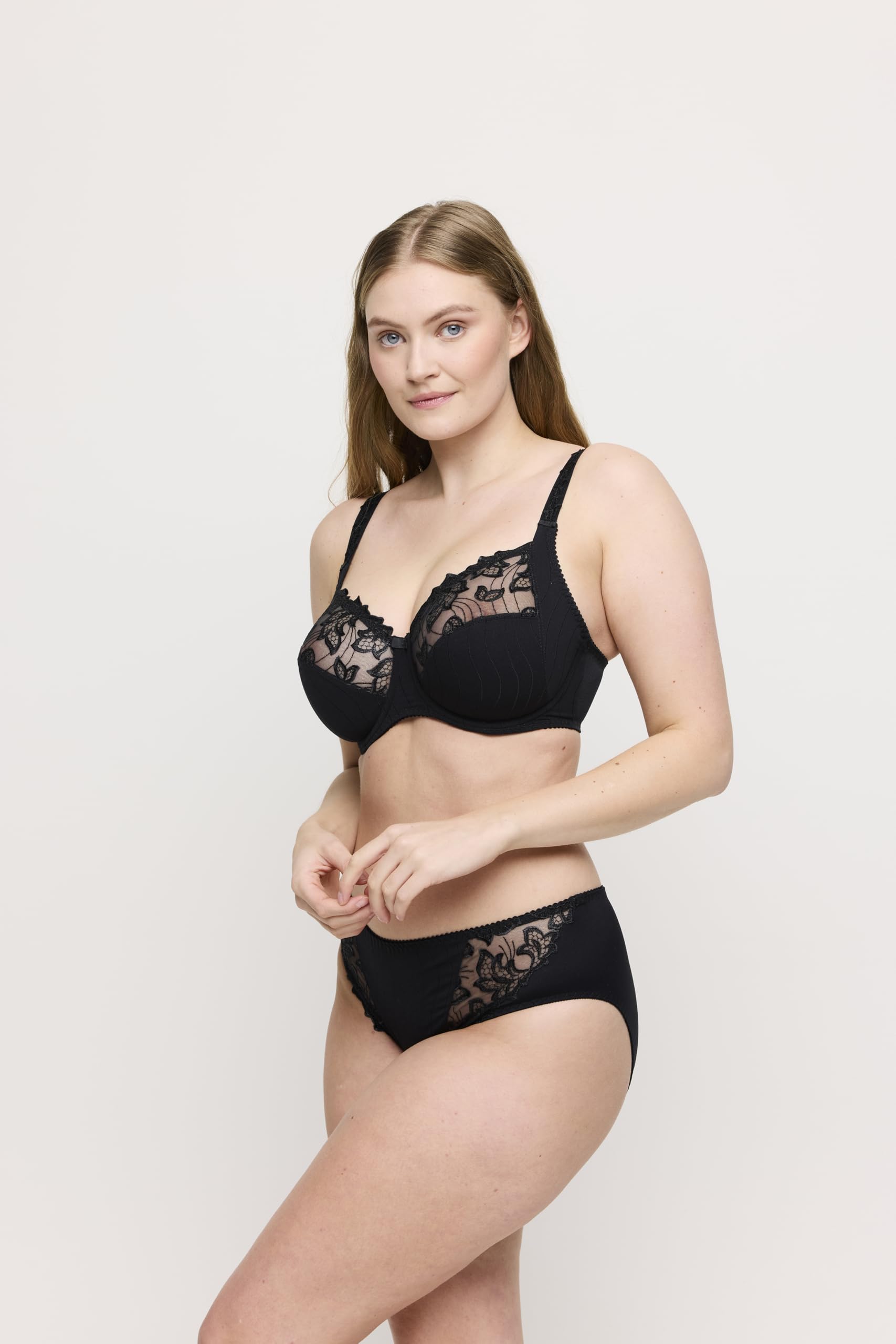 PrimaDonna Deauville Full Coverage Side Support Bra 36J - Black | Plus Size Support for Large Bust | Perfect for Work, Evening Wear & Special Occasions