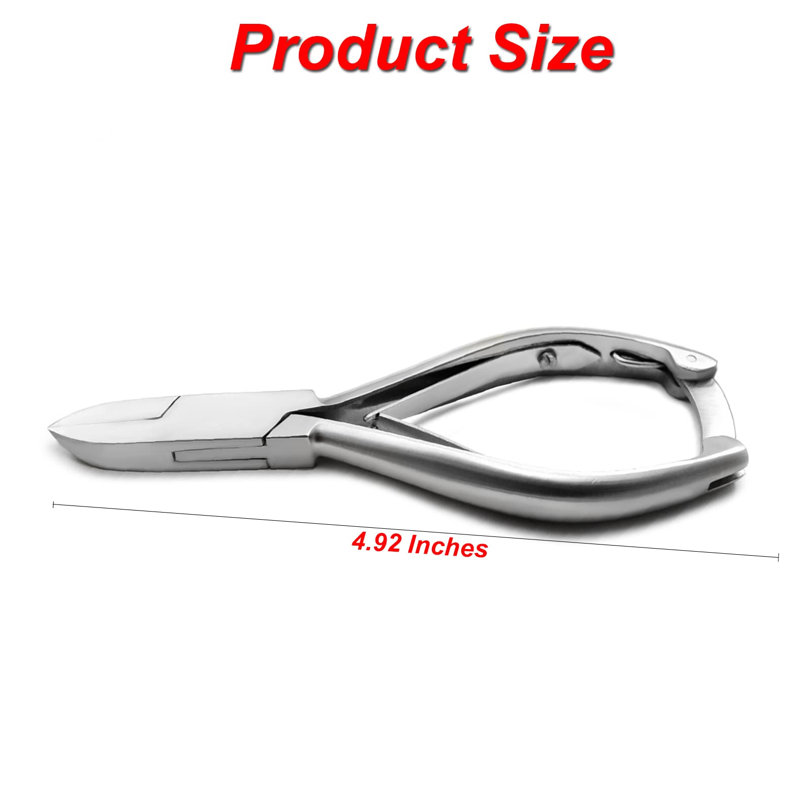 Professional Ingrown Toenail Clippers & Cutters Set - Straight & Curved Side Cutters, Cuticle Pusher, Skin Knife - Podiatrist-Approved Toenail Care Tools for Pain Relief & Pedicure | Perfect for Home Grooming, Salon Use & Ingrown Toenail Treatment