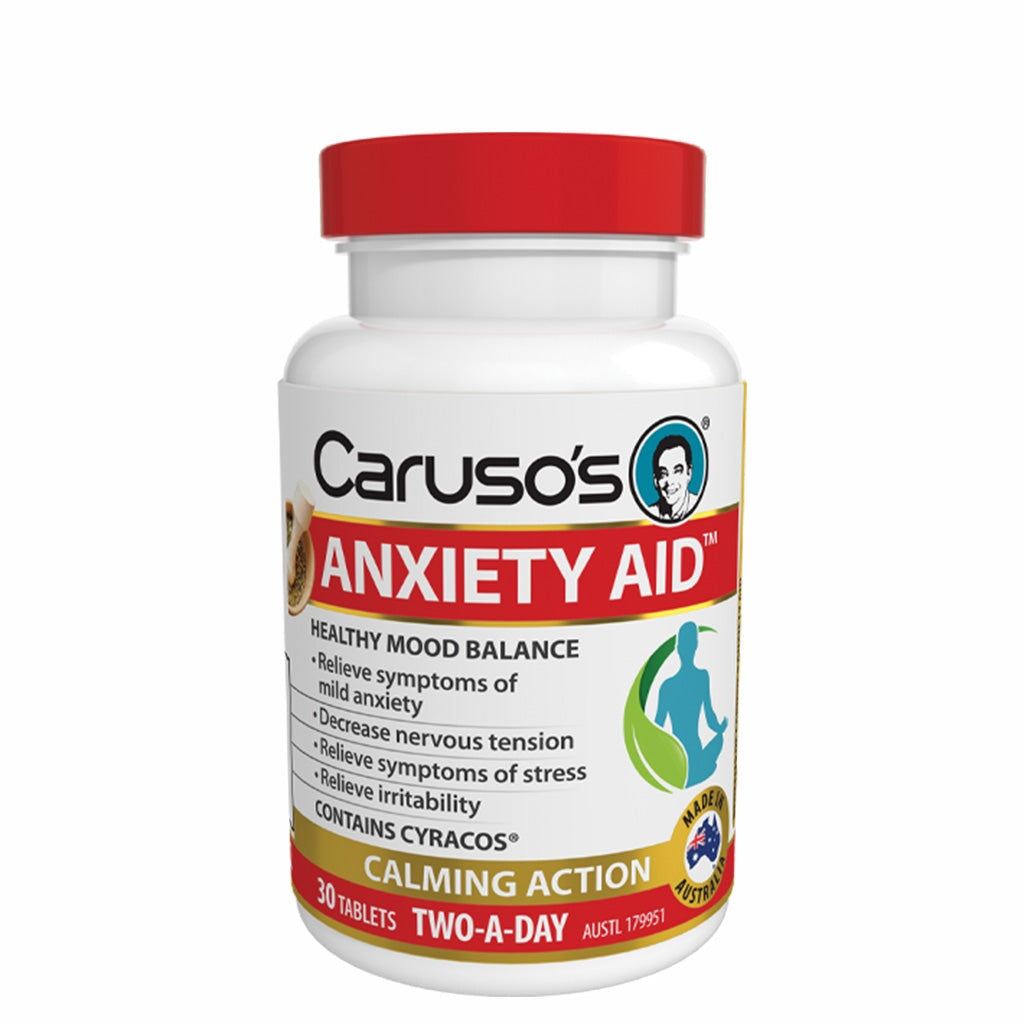 Caruso's Natural Anxiety Relief Supplement - Calm Stress & Promote Relaxation - Perfect for Work, Travel & Daily Stress Management