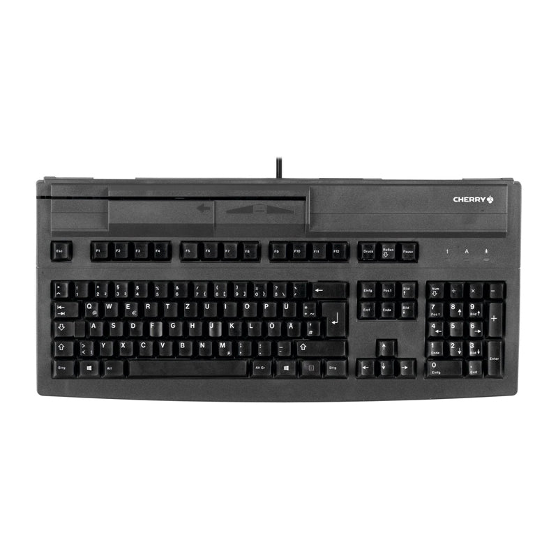 Cherry G80-8000 POS Magnetic Swipe Keyboard - Durable & Reliable for Retail, Hospitality & Office Use