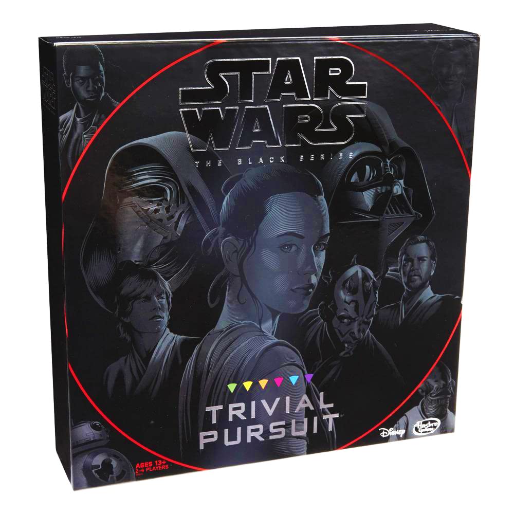 Hasbro Trivial Pursuit: Star Wars The Black Series Edition - 1,800+ Easy to Hard Questions for Ultimate Fans - 2-4 Player Board Game with Instructions - Perfect for Game Nights & Star Wars Parties