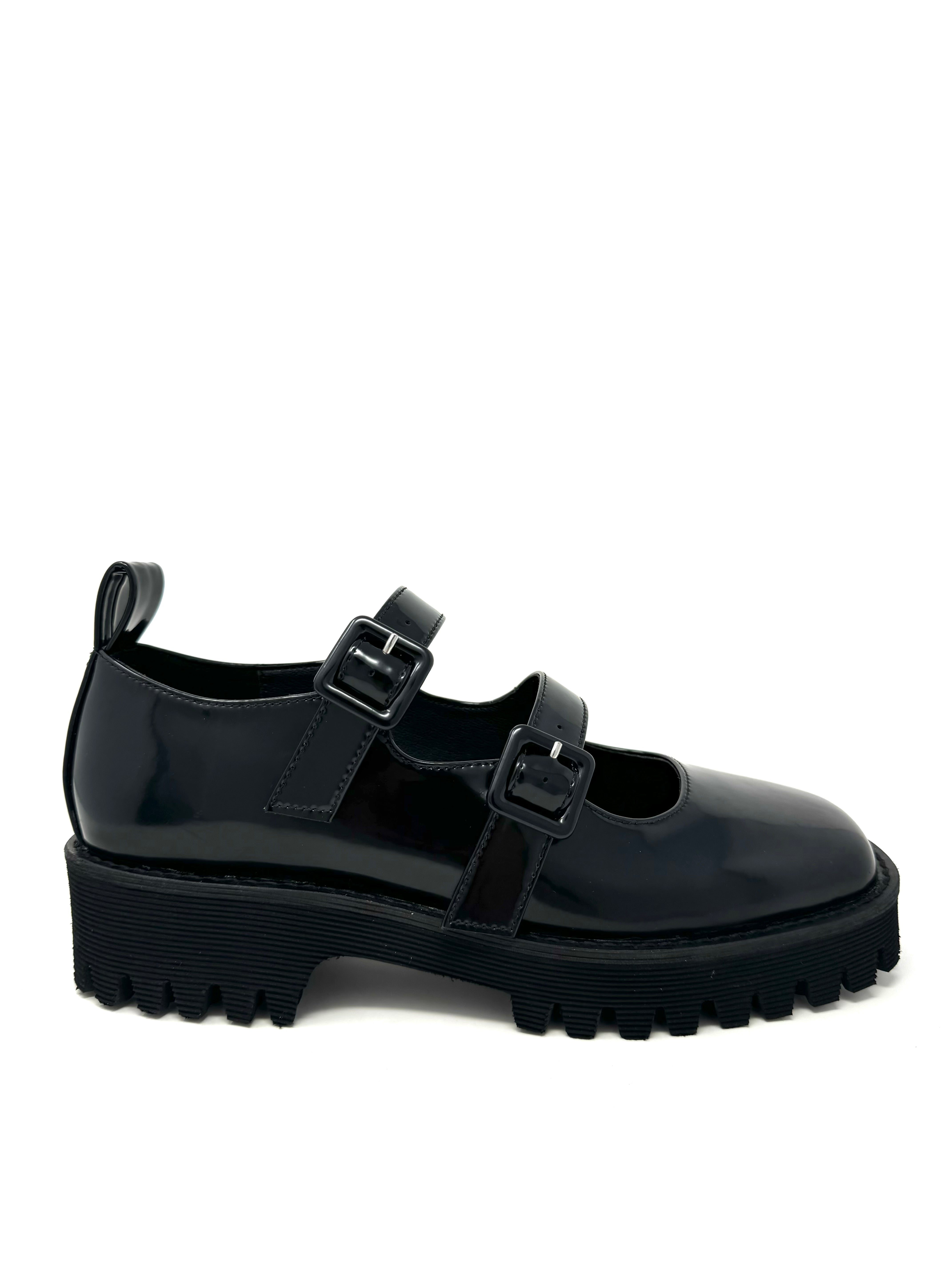 Intentionally Blank Black Moxie Mary Jane Shoes – Stylish & Comfortable Women's Flats for Work, Casual Wear & Everyday Outfits