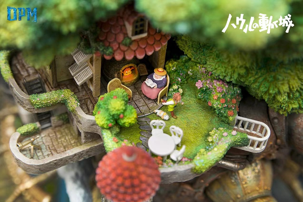 OPM Studio Howl’s Moving Castle Flying Version Collectible Model - Perfect for Anime Fans, Studio Ghibli Decor, and Fantasy Display