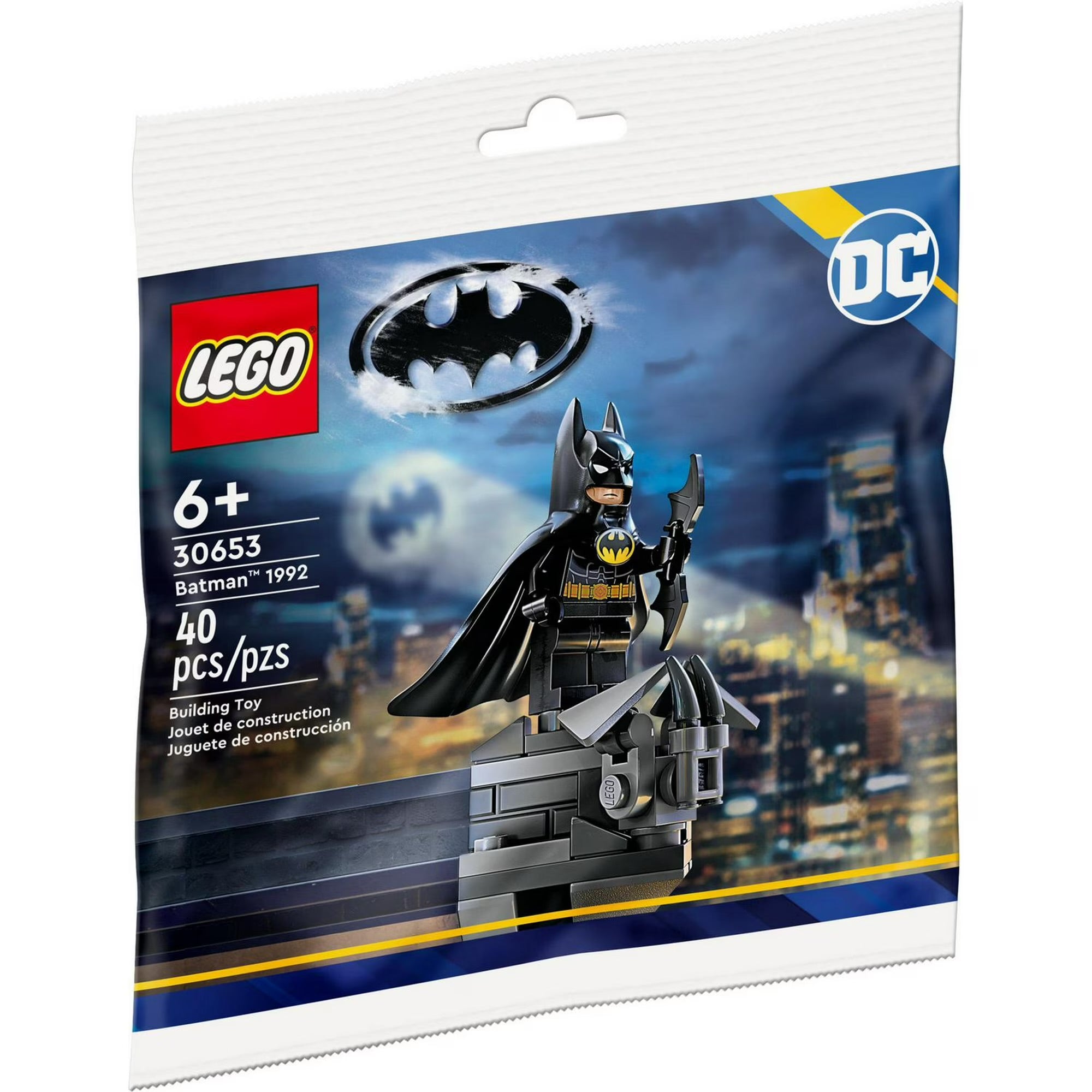 LEGO Batman Building Blocks Set - 40 Pieces for Kids & Adults - Creative Construction Toy for Superhero Play & Collectibles