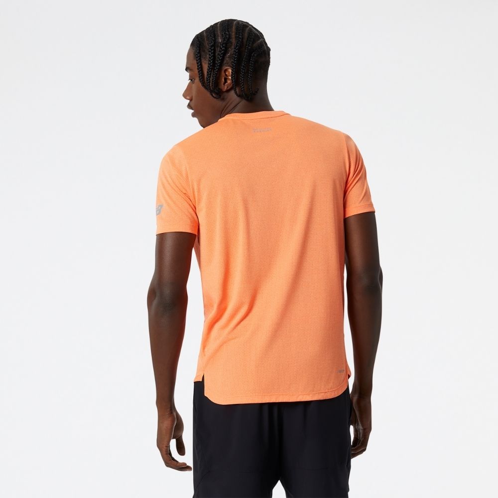 New Balance Men's Graphic Impact Run Short Sleeve T-Shirt - Lightweight Moisture-Wicking Running Top for Workouts & Gym Training