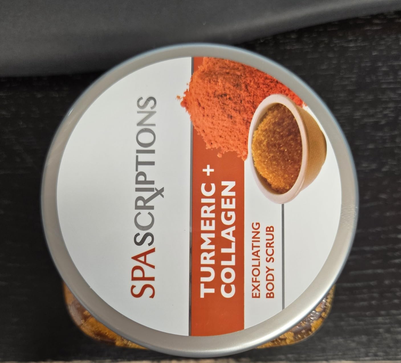 Spascriptions Turmeric Body Scrub 21 oz - Exfoliating & Moisturizing for Smooth Skin - Perfect for Spa Day & Self-Care Routine