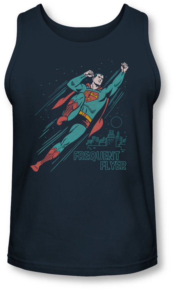Superman Men's Frequent Flyer Tank Top - Comfortable & Stylish Gym Workout Shirt for Fitness & Casual Wear