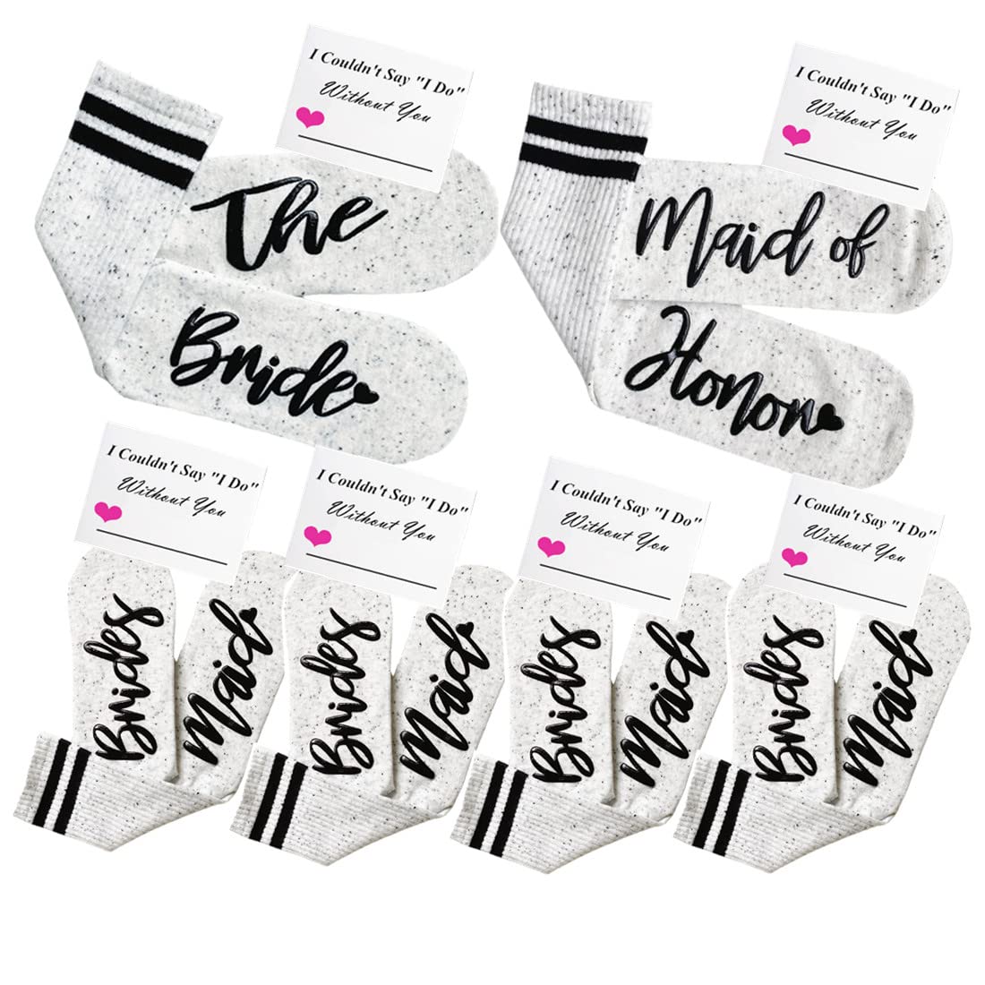 PAIXUN Bridesmaid Gifts for Women - Wedding Proposal Set, Bachelorette Party Favors, Bride Socks - Perfect for Wedding Decorations, Bridal Shower Gifts & Special Occasions