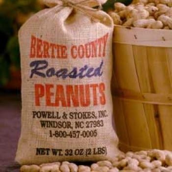 Premium Roasted in-Shell Peanuts - 2 Pack (2lb Each) | Natural Salted Snack | Party Favors, Game Day & Office Snacks | Burlap Gift Bags
