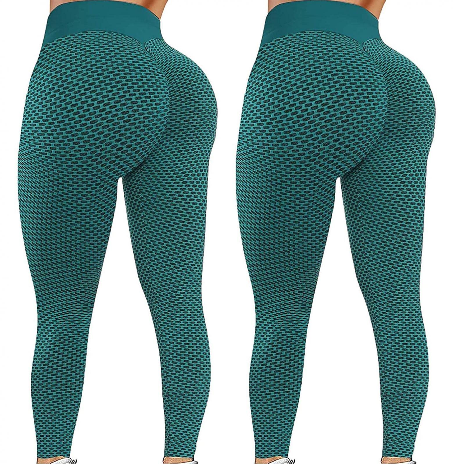 Keereal 2-Pack High Waist Yoga Pants for Women - Tummy Control & Butt Lifting Seamless Workout Leggings - Gym, Running, Pilates & Everyday Wear