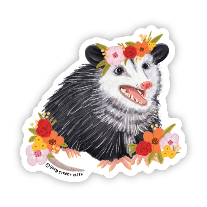 Cute Opossum Stickers - Waterproof Vinyl Decals for Laptop, Phone, Water Bottle - Perfect for DIY Crafts, Scrapbooking & Gifts