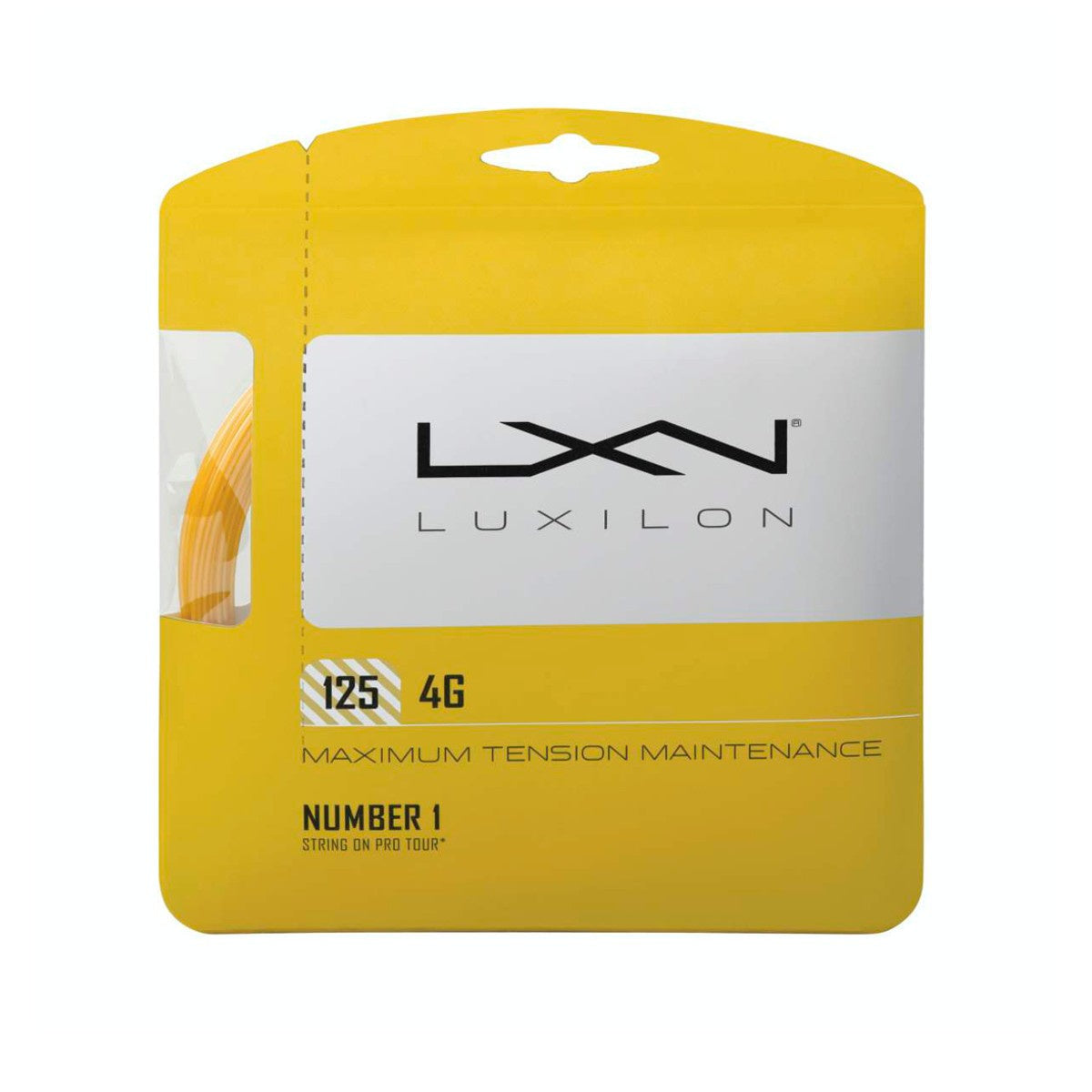 Luxilon 4G 125 Tennis String - Premium Polyester Racket String for Pro Players | Perfect for Competitive Matches & Training Sessions