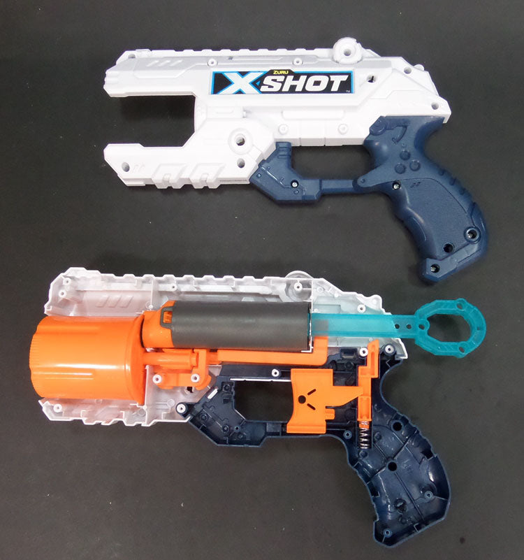 X Shot Reflex 6 Blaster with Upgrade Spring - High Performance Foam Dart Toy Gun for Outdoor Games, Nerf Battles & Backyard Fun