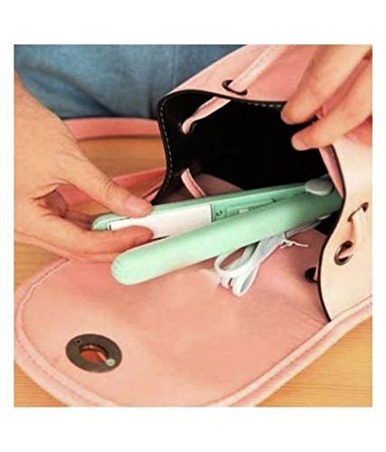 Professional Ceramic Plate Mini Hair Straightener for Smooth & Shiny Hair - Multicolor | Travel-Friendly Styler for Home & Salon Use